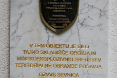 Poklek, nad Blanco, proslava, odkritje spominske plošče, OZVVS Sevnica, tajno skladišče orožja v letu 1991